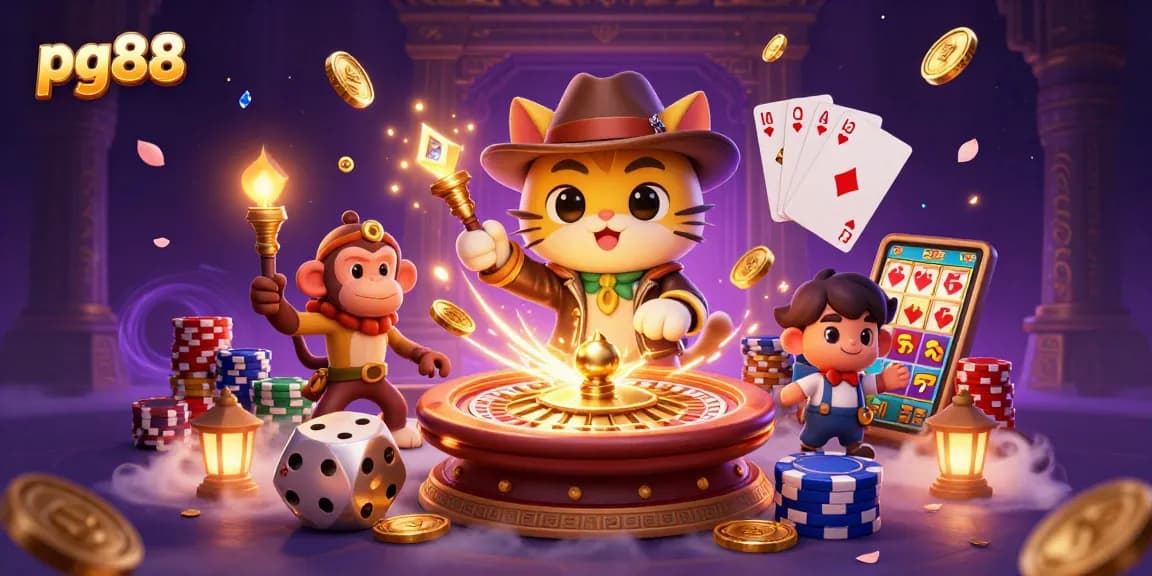 Spin the reels on pg88 for jackpot thrills in a captivating casino adventure scene.