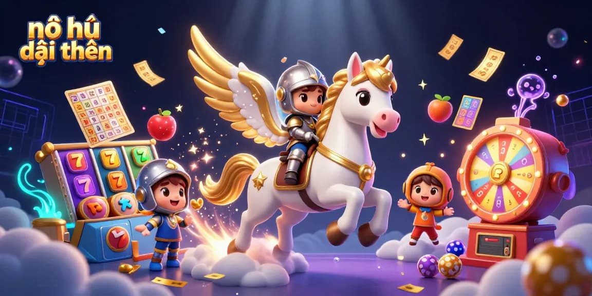 Play thrilling nổ hũ đổi thưởng with a celestial twist, featuring colorful gambling elements and dynamic action.