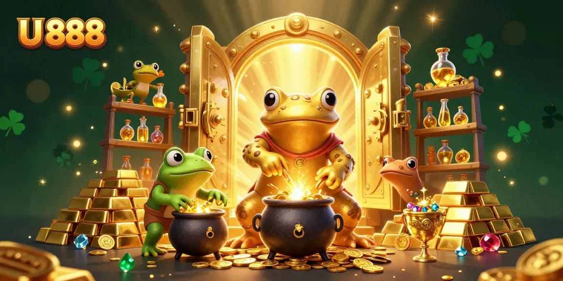 Engage with U 888 by discovering treasures in a magical casino world filled with gold coins and gems.