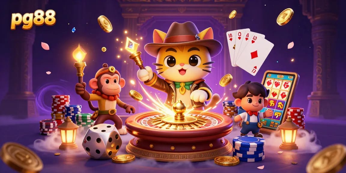Spin the reels on pg88 for jackpot thrills in a captivating casino adventure scene.