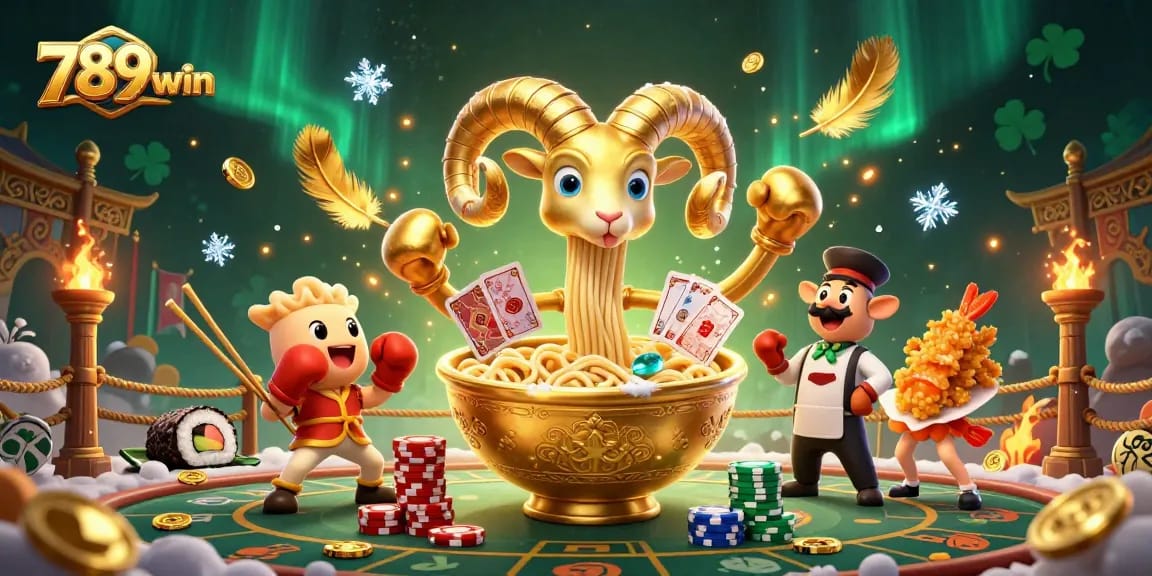 Experience thrilling gameplay at 789win with vibrant 3D characters, glowing tokens, and an electrifying casino atmosphere.