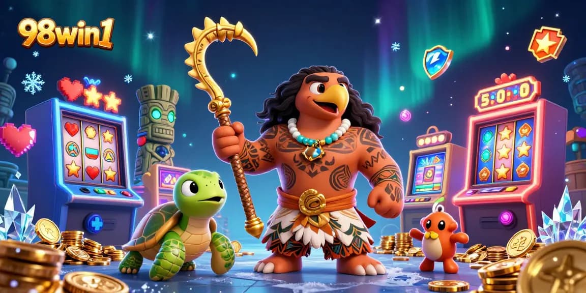 Enhance your gaming experience with 98win1 at a vibrant virtual casino featuring exciting slot machines.