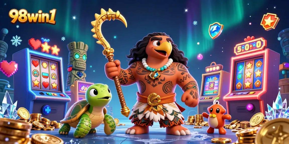 Enhance your gaming experience with 98win1 at a vibrant virtual casino featuring exciting slot machines.