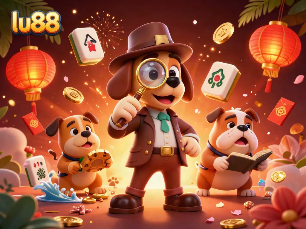 Engage with lu88's thrilling casino adventures alongside whimsical characters and vibrant gaming elements.