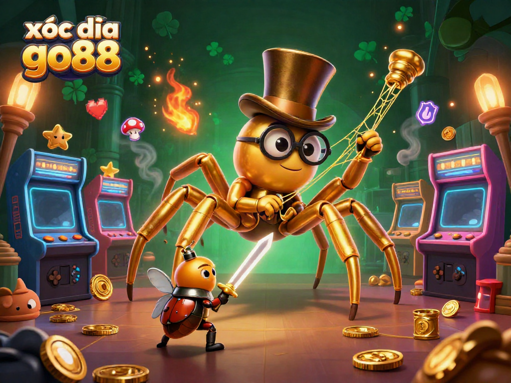 Experience excitement with xóc đĩa go88 featuring a vibrant casino scene and dynamic characters.
