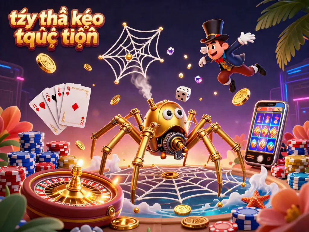 Engaging illustration showcasing tỷ lệ kèo trực tuyến with steampunk elements and dynamic casino motifs.