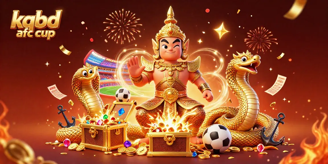 Engaging representation of kqbd afc cup with Thai guardian and sports elements, perfect for gamblers.