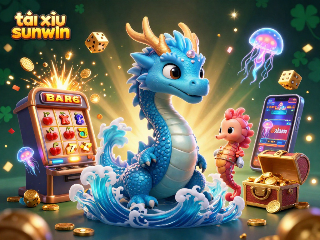 Experience the thrill of tài xỉu sunwin with vibrant characters and dynamic casino elements.