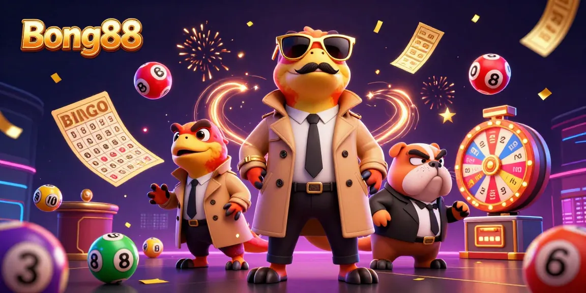 Bong88 raptors entering VIP casino with lottery elements, creating a vibrant gaming atmosphere.