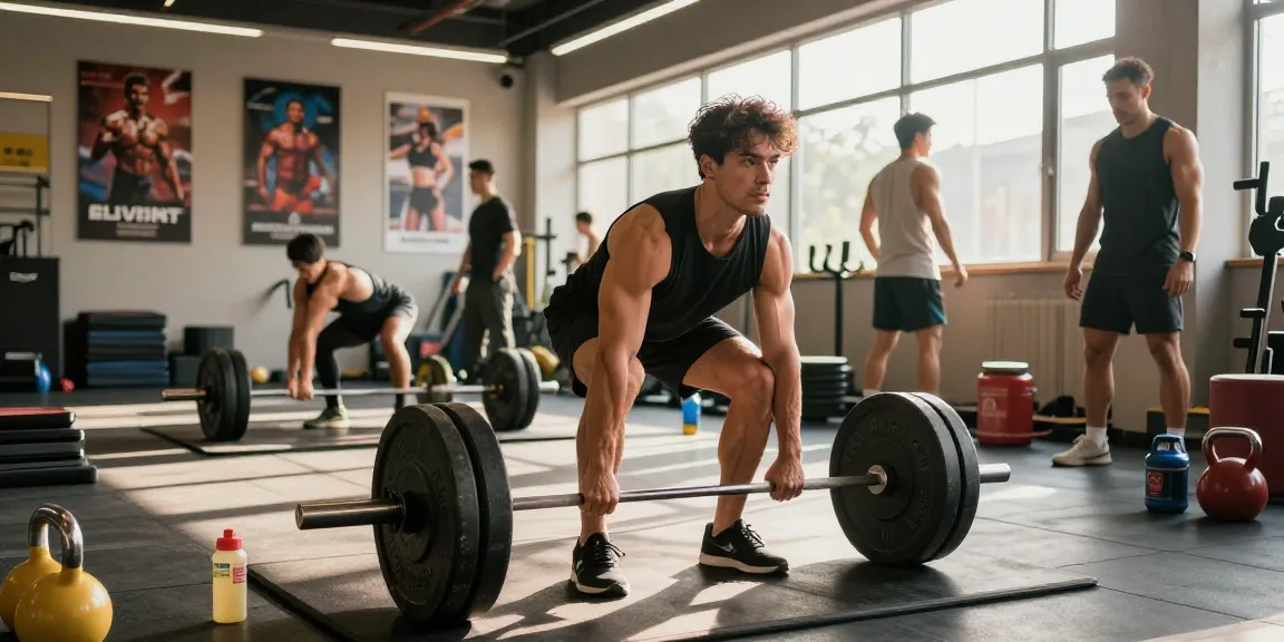 Training in a gym with Prime Pharma Steroiden enhancing performance.