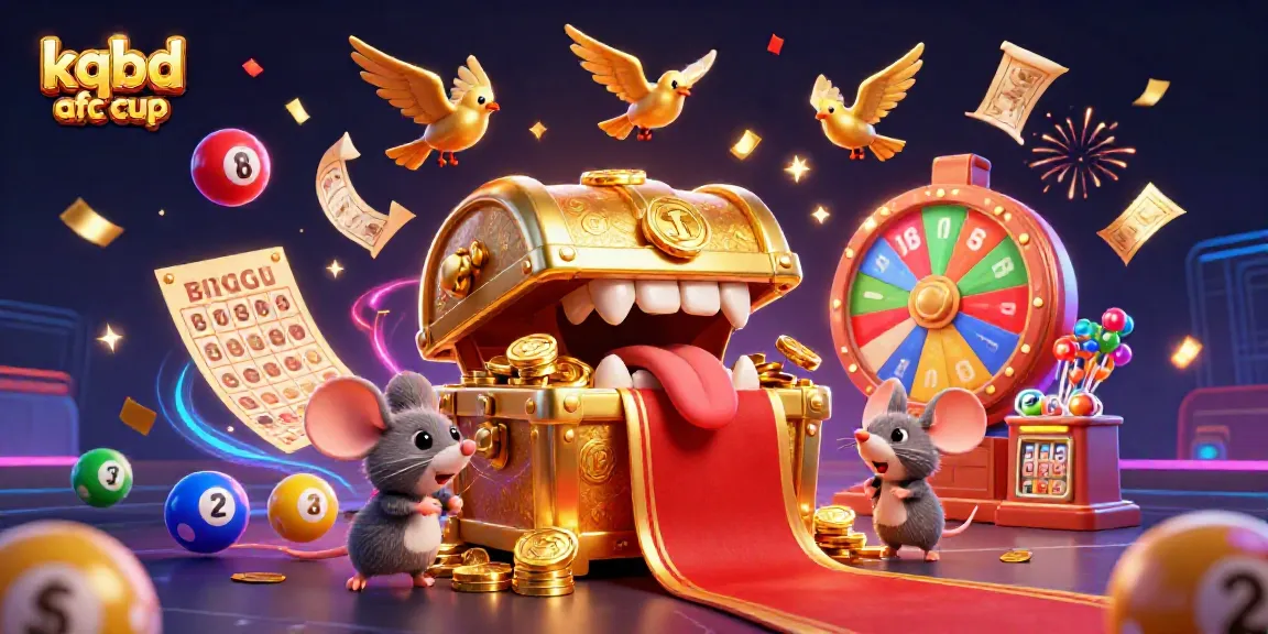 Engage with kqbd afc cup through a vibrant 3D casino-themed illustration featuring animated characters and exciting game elements.