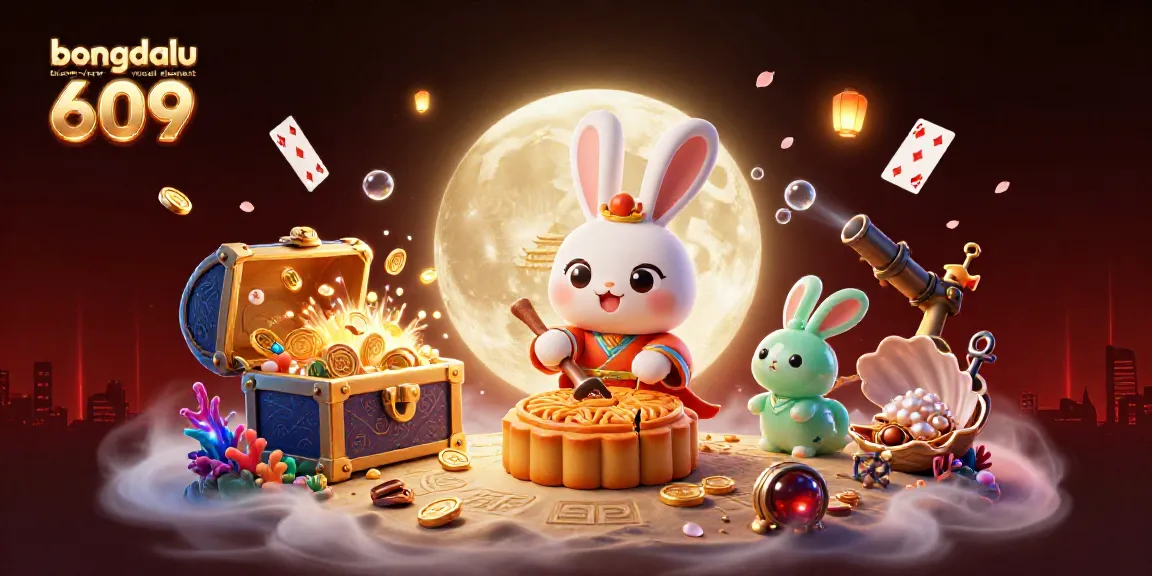 Experience the excitement of Bongdalu logo 609 with a vibrant casino-themed illustration.