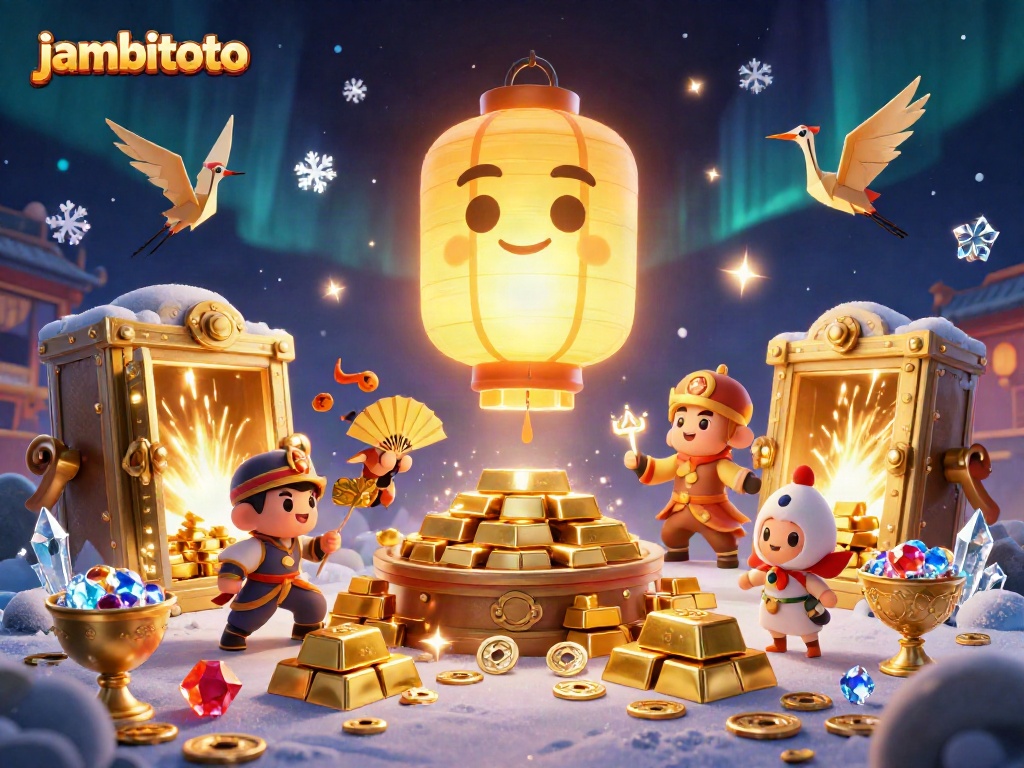 Experience thrilling wins at jambitoto with an enchanting casino atmosphere featuring magical characters and treasures.