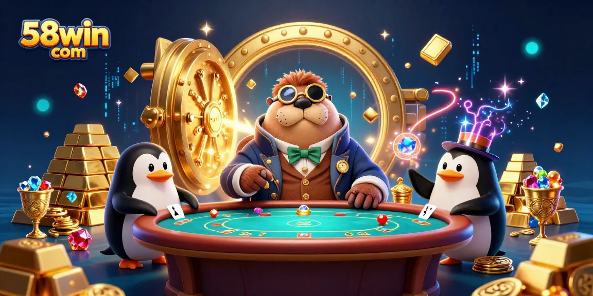 Experience thrilling gameplay at 58win com with vibrant underwater casino action featuring unique characters.